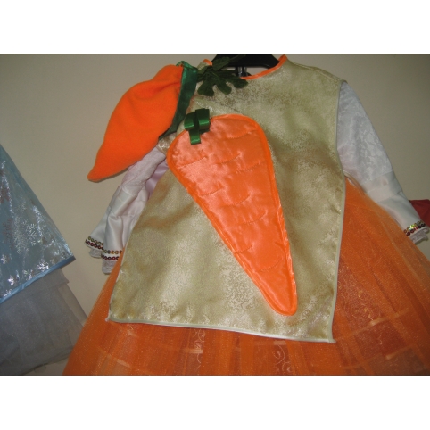 Морковь (юбка, накидка, шапочка)